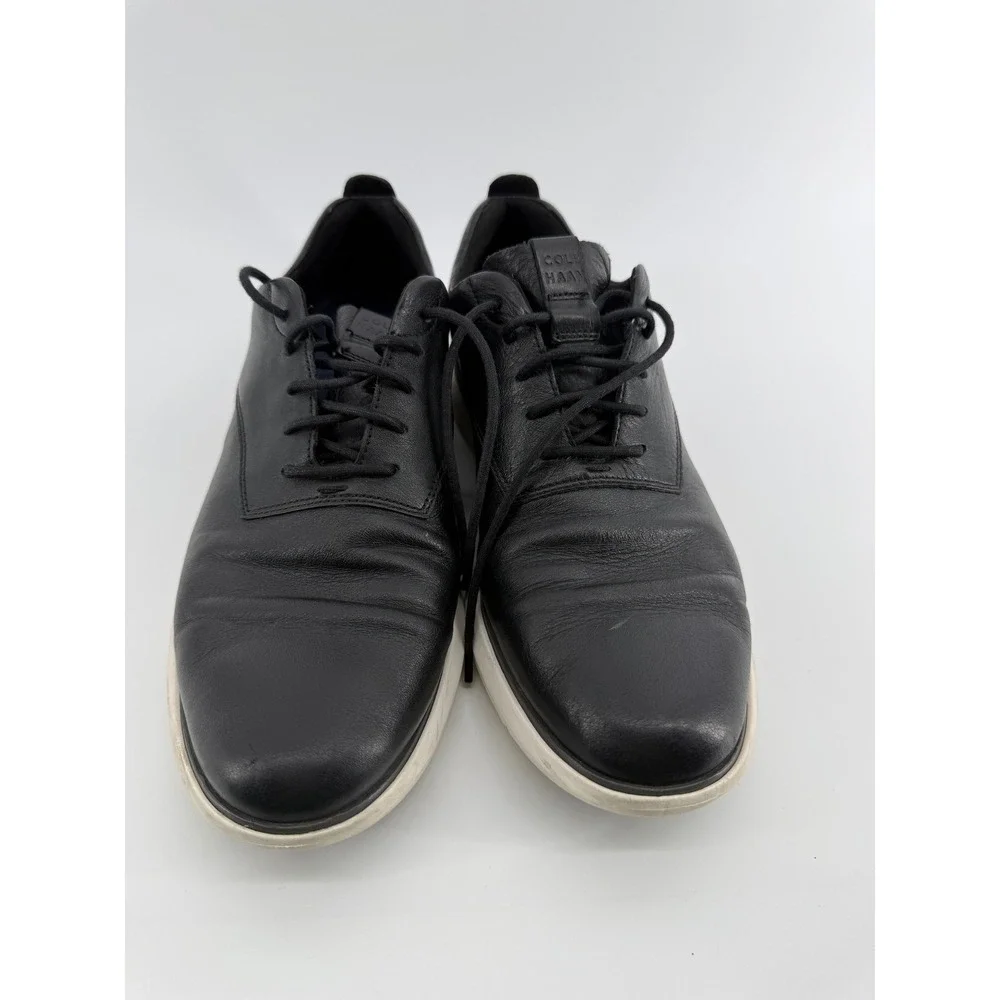 Cole Haan Grand OS Mens Black Leather Oxford Sneakers C27725 Size 10M